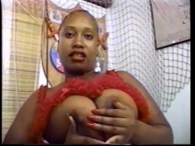 Hot and Wet: Black fatty licks her big boobs while a guy fucking...