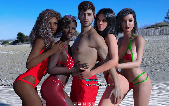 3D Cartoon Porn: My Dorm 92 - マーサ、ノラ、サマンサ、シモーヌ、エリカ、エマ、アイリーンが他人の前でマークと付き合っていることを明らかに