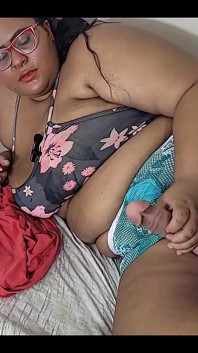 Futanari - Ju Naughty Wife Is a Stepdaughter Who Receives a Big Dick Between Her Legs and Cums a Lot