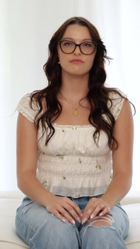 Girl Next Door with Glasses Creampied by a Guy She Just Met!