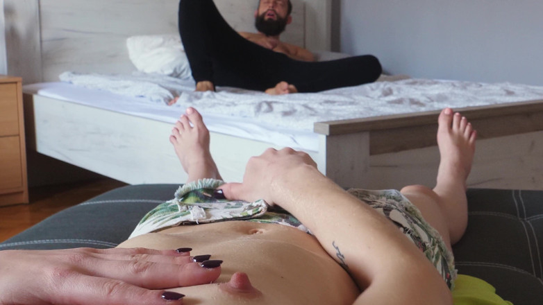 Camvivian: Horny friends observe each other and jerking off together