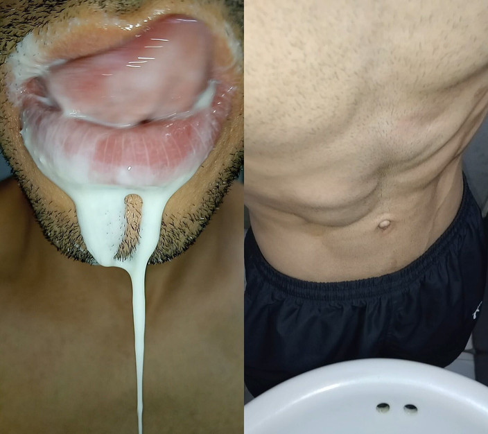 Rey rey:  Joacă-te cu sperma ta și înghite-o