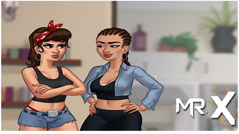 Mr Studio X: Summertimesaga - las chicas ven televisión en silencio e4 # 55
