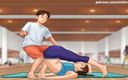 Cartoon Universal: Summertime saga part 1 - boner on yoga lesson ( French sub )