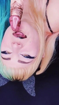 Batgirl Sucks Human Cock