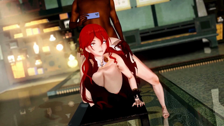 NSFWOtaku: Honkai Star Rail - Himeko BDSM Ikatan Seks Kasar - Animasi Hentai 3D