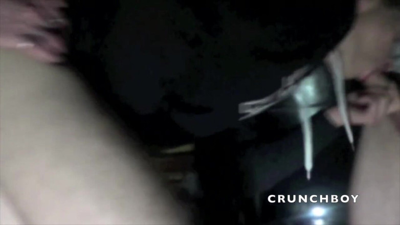 Crunch Boy: Fabien fucked in the night outdoor by two top boys