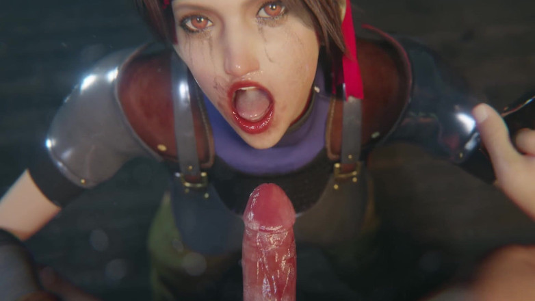 Velvixian 3D: Jessie Rasberry blowjob lipstik merah pancutan muka