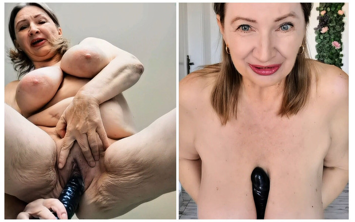 MariaOld: Peituda gilf faz foda nos peitos, boquete e buceta foda...