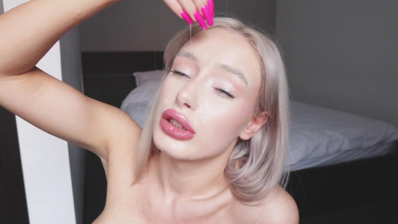 AnnaReyBlonde: Fucking My Throat and Spits on Face. Jerk off to...