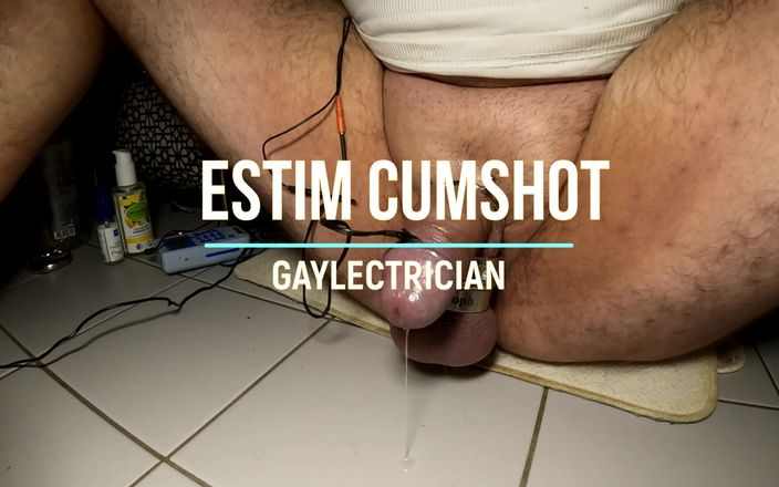 Gaylectrician: E-stim cumshot 221209