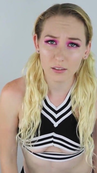 Cheerleader JOI and POV blowjob