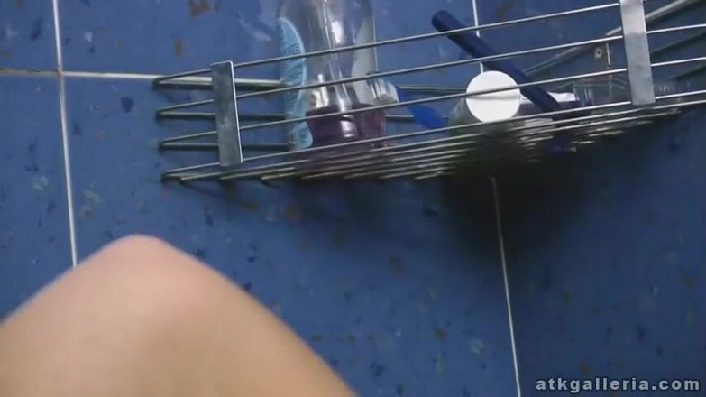ATK Fans (Solo): Wonderful teen pissing before pussy toying under the shower