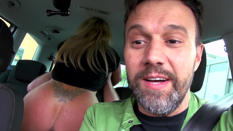 FUCK PARTY XXX and VINTAGE PARTY: Sexy blonde with tattoos gets fucked in car and outdoor