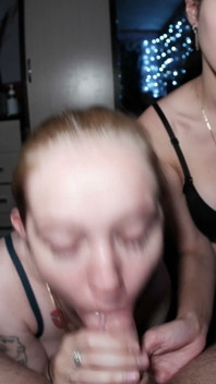 Lynn & Vicky Share His Cock Again
