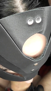 Latex Catwoman Sucks Cock and Rimjob