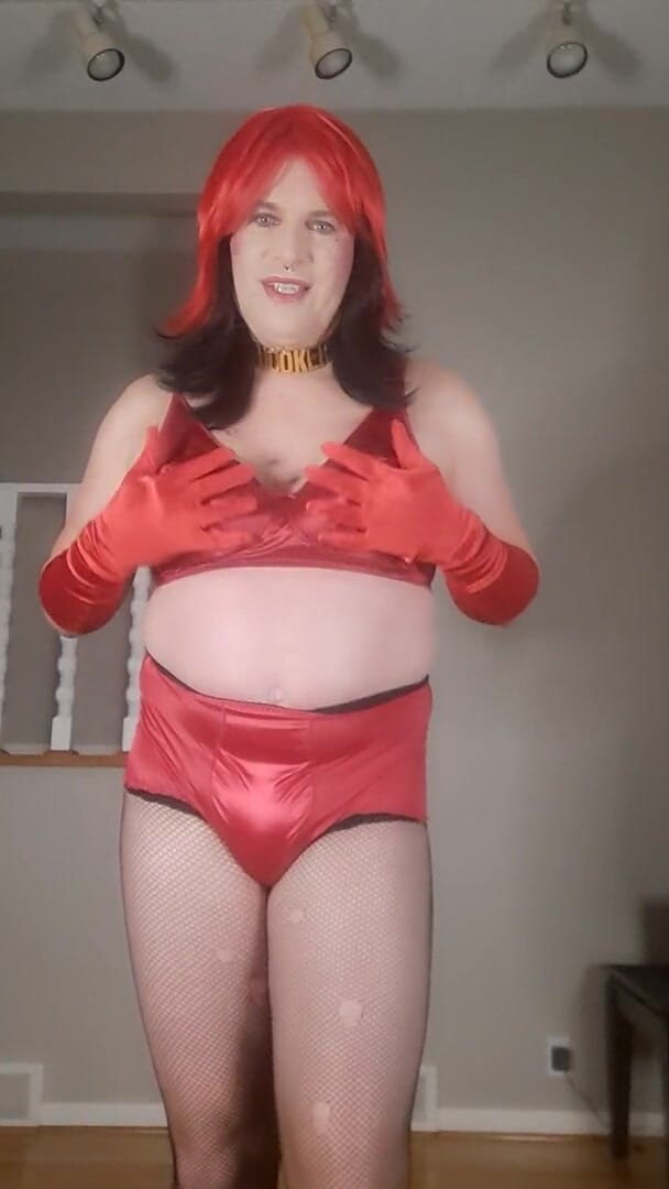 Victoria Lecherri: Your red satin whore for a night!