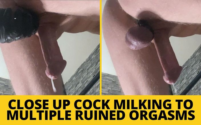 Mistress BJQueen: Close up Restrained Cock Milking to Multiple Ruined Orgasms
