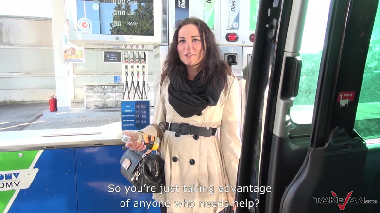 Take Van: Rescued woman on gas station