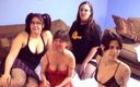 A Lesbian World: Group of horny chicks throw big orgy
