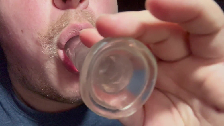 SoftBakedAfterDark: Sucking on My Dildo