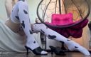 Holy Harlot: Giantess Show Lingerie Teasing in Sandals
