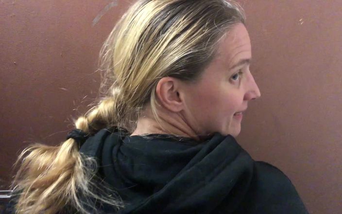 Teasey: She Sucks My Cock in a Reststop Restroom