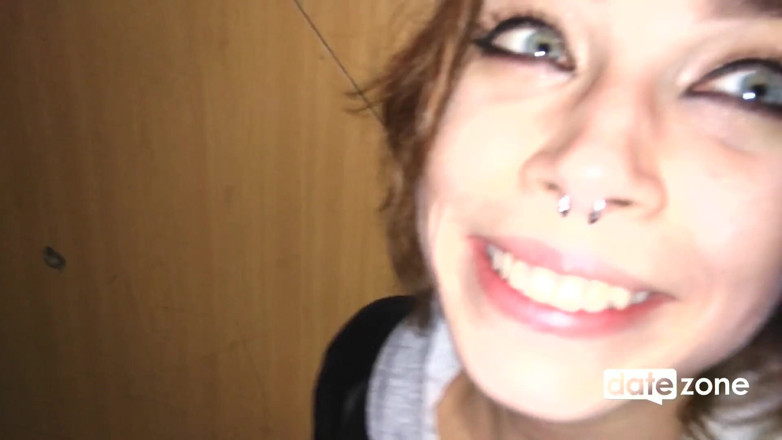 Datezone: Blowjob in elevator then quickie on stairs