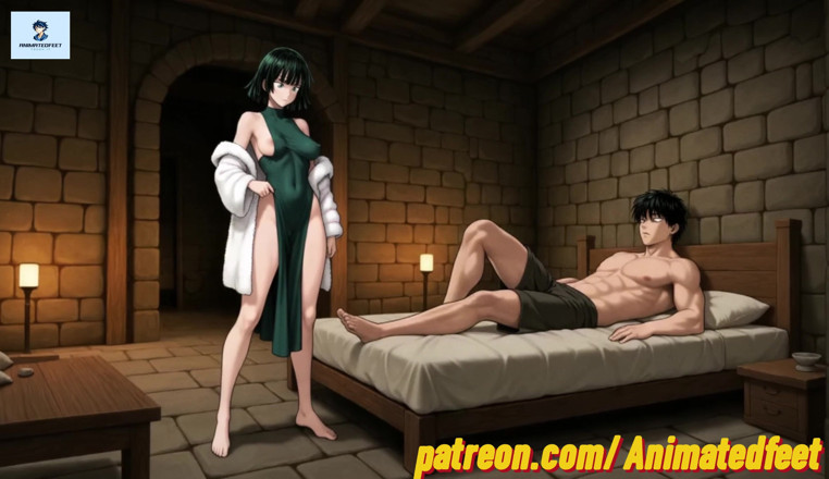 Animatedfeet: Estilo Hentai anime Fubuki Anal Footjob