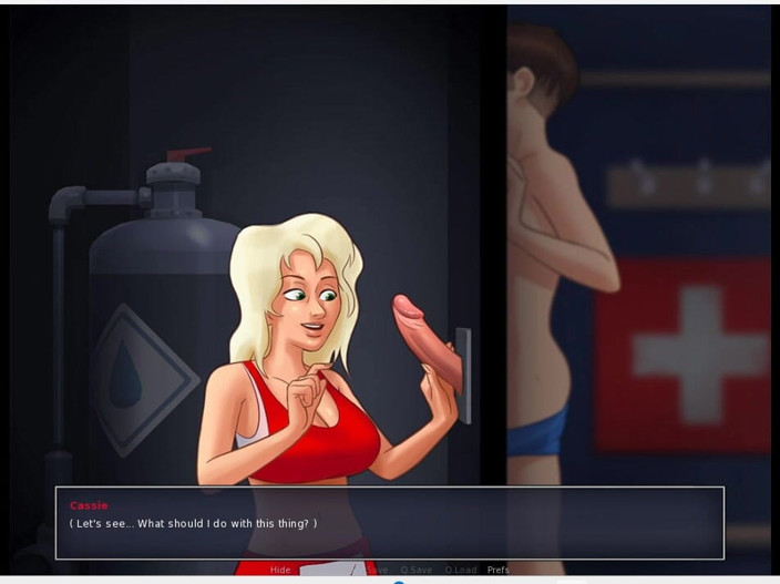 XXX Games Bunk: Summertime saga gameplay scena di sesso GILF e pompino gloryhole