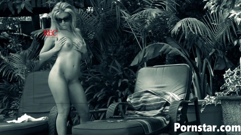 Pornstars: Blonde Aubrey Addams sucks big dick outdoors