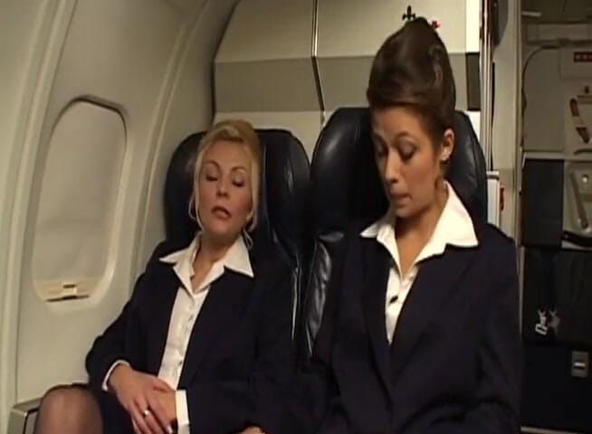 Public Lust: Naughty girl gets fucked in the plane