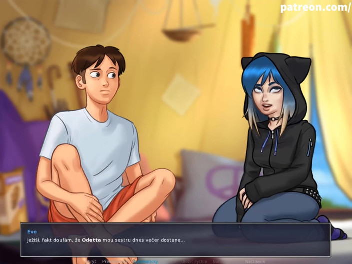 Cartoon Universal: Summertime saga part 193 - jerking off 18 year old virgin (Czech sub)