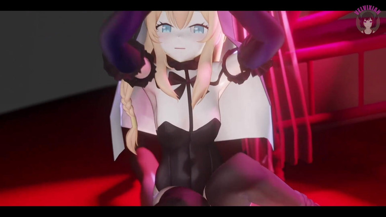 Velvixian: Sexy teen cowgirl v obleku Bunny