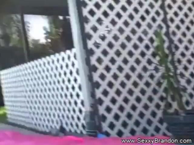 Sexxy Brandon: Outdoor pool sex wit wild and hot amateur