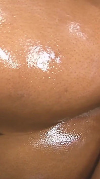 Hottest Busties Scene 4: a Voluptuous Black Woman with Large Oiled Tits Enjoys a Big Cock in Her Pussy and a Creampie