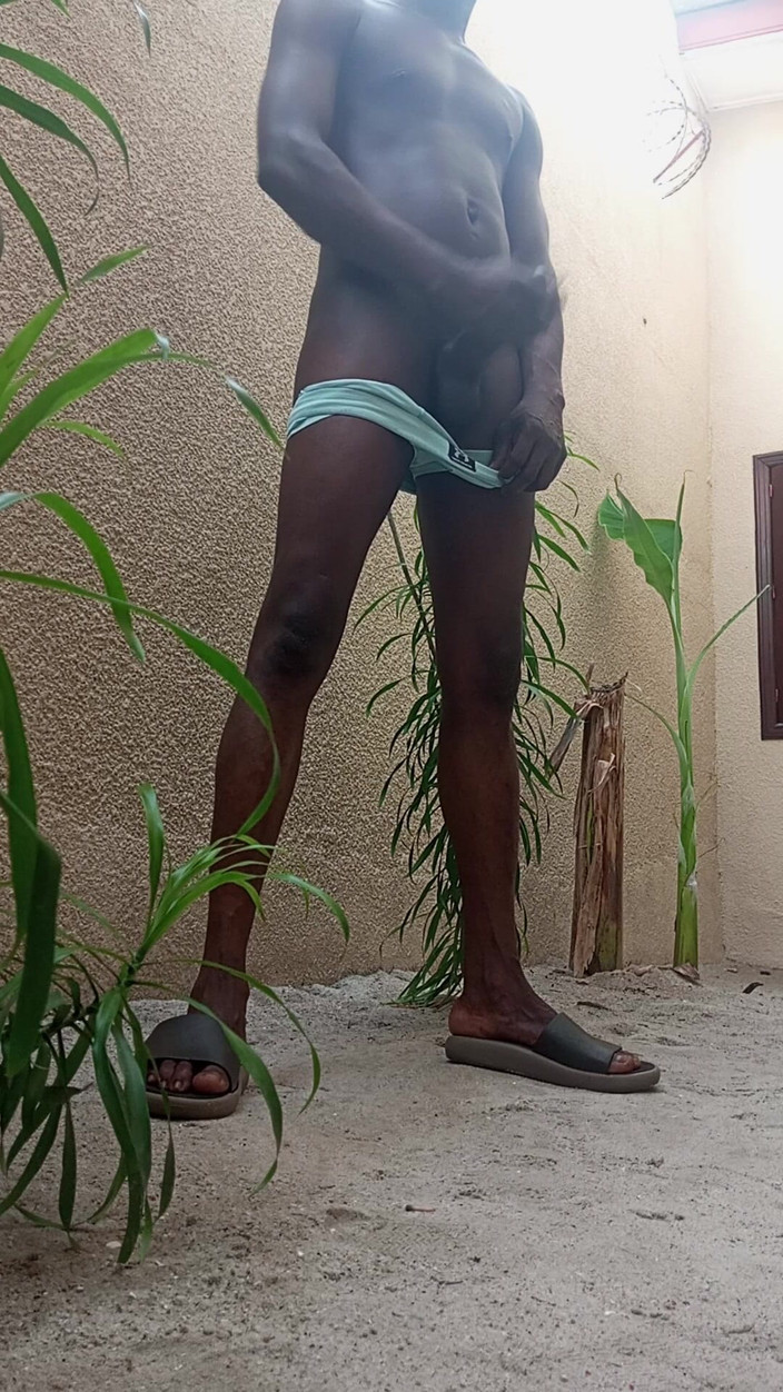 Dickass3x: 뒷마당에서 몸을 흔들다