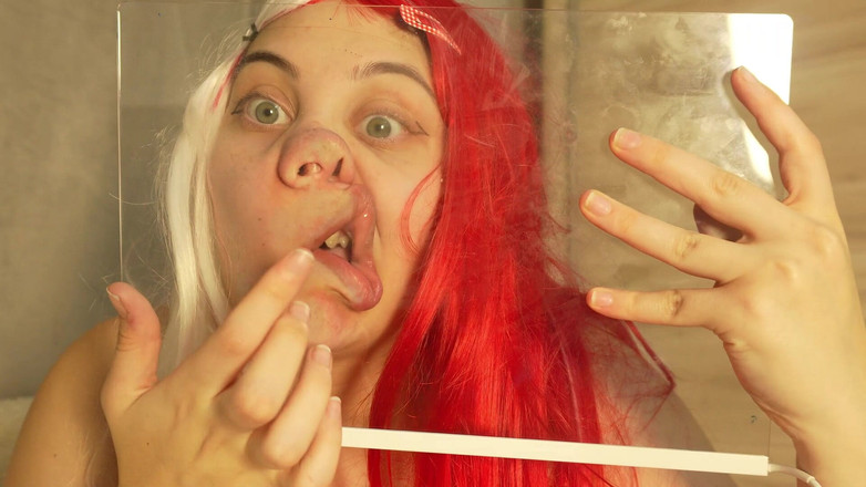 AmayaMori: Schweinenase-herausforderung - pOV-spaß aus glas