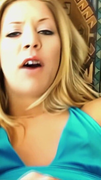 Tight Little Slit Leah Luv Stuffed Full with Her See-through Dildo