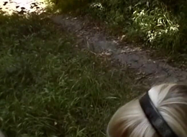 European Classics: Mature beauty tugs and drains her lover's dong outdoors