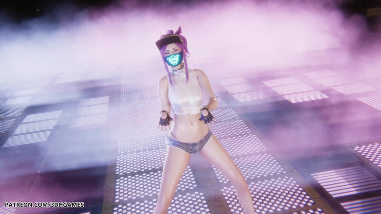 3D-Hentai Games: Aespa - Armageddon - Akali Sexy Striptease