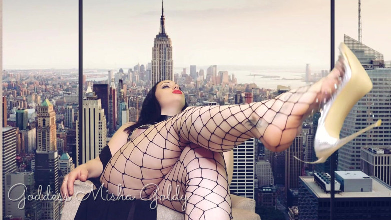 Goddess Misha Goldy: I will let you admire and bow to my new...