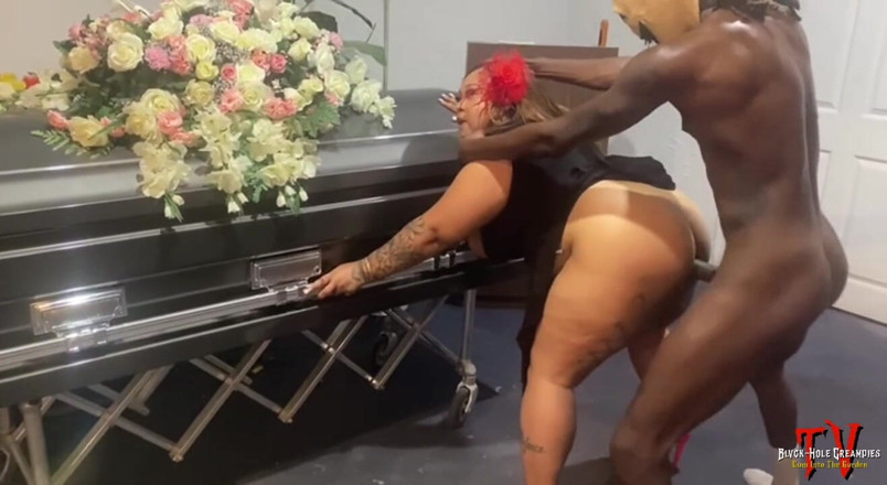 Blvck Rose TV: Dick-o-ween: Belaquis Gets Fucked in Haunted Funeral Home by BBC