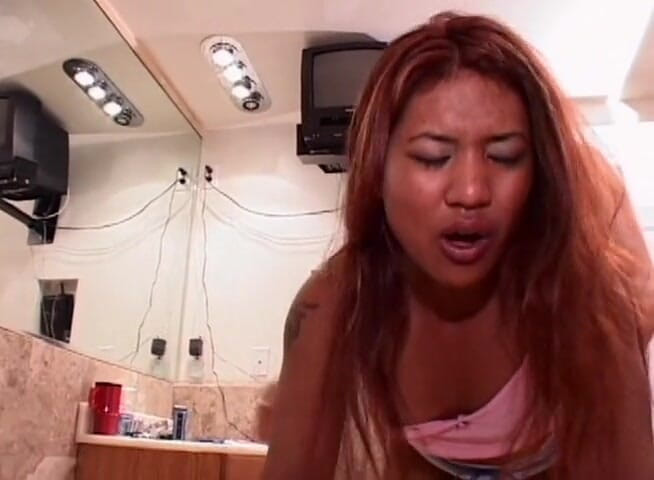 IntAsian: Sweet asian teen is getting screwed in the bathroom