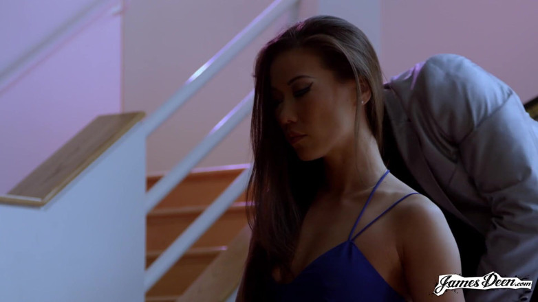 James Deen: Kalina Ryu loves deepthroat and a facial cumshot
