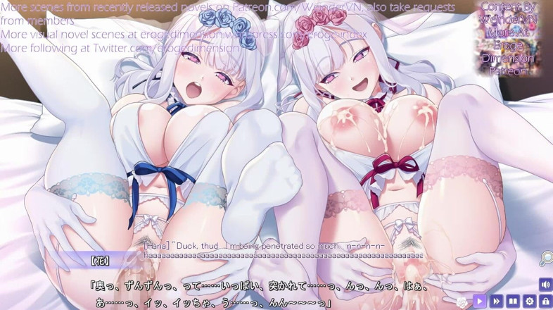 Eroge Dimension: I Can't See Through the Twinnies' Love Scene5-8