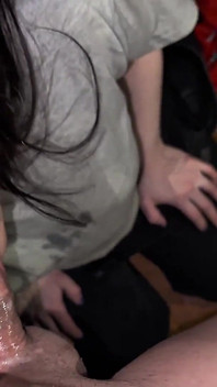 My Step-cousin Can Barely Come Over to Have Delicious Sex, She Gives Him a Good Blowjob