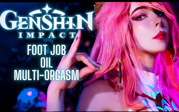 MollyRedWolf: Genshin Impact: Yae Miko genießt Multi-orgasmus und Footjob - Mollyredwolf