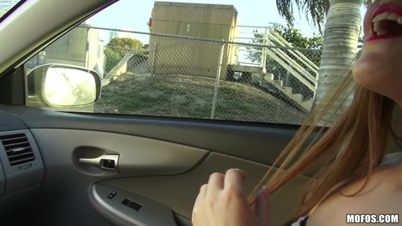 Stranded Teens: Stranded Teens - Caucasian Farrah Flower Gives Bruno Road Head in...
