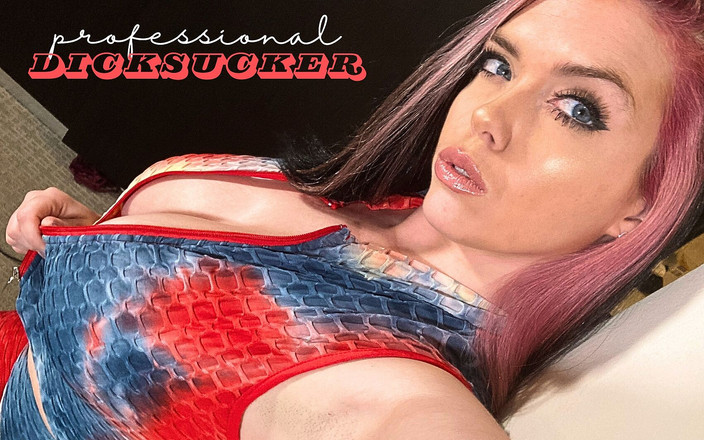 King BBC Official: Růžové vlasy PAWG Ryan se usmívá sání obrovského černého ptáka